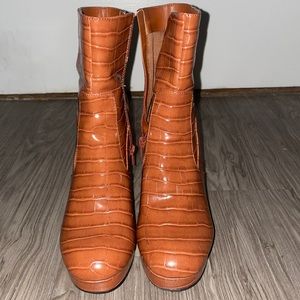 Camel Print Boots